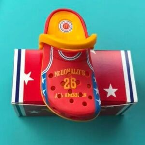 McDonald's Crocs Happy Meal Toy 2026 All American Game x Keychain #1 Bag Charm